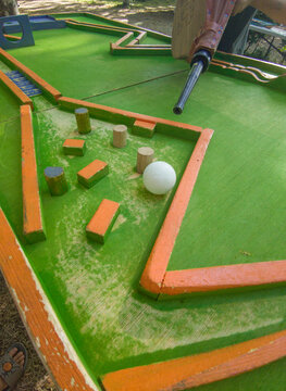 Outdoors wooden skill-based games