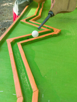 Outdoors wooden skill-based games