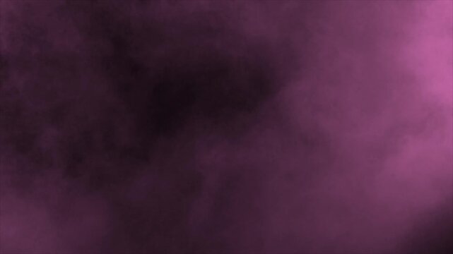 Atmospheric pink fog filling full frame with soft floating cloud movement on dark background