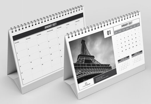 Desk Calendar Planner Layout