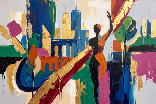 Abstract Urban Silhouette