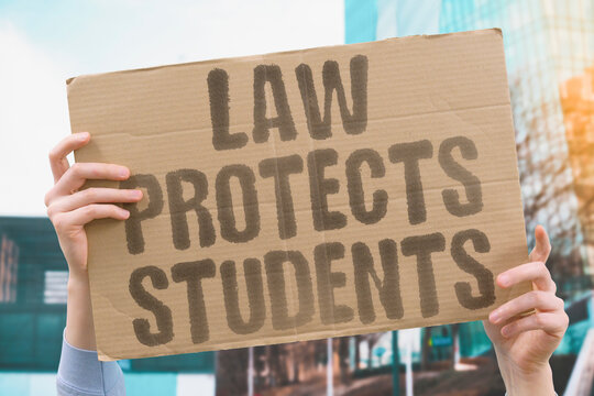 "Law protects students" Legal frameworks ensure safe CSE. LAW. PROTECT. STUDENTS. SAFETY. POLICY.