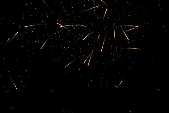 Fireworks with Night Sky Background