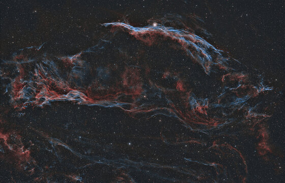 Western Veil Nebula NGC 6960 Supernova Remnant
