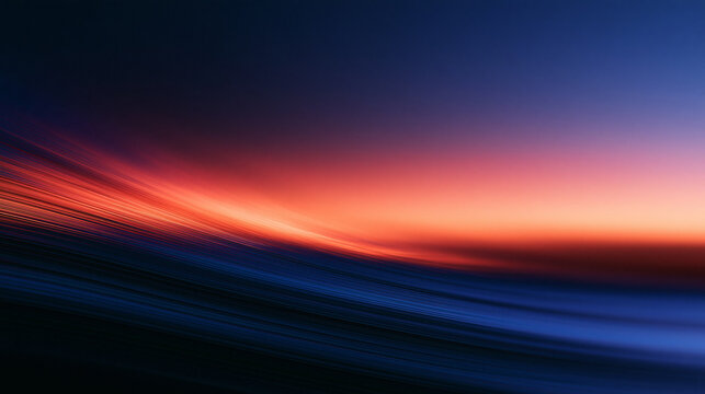 Abstract Motion Blur Background with Sunset Colors