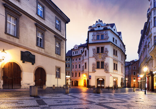 Prague, Czech republic - Dum U Zlate studny in Karlova Street