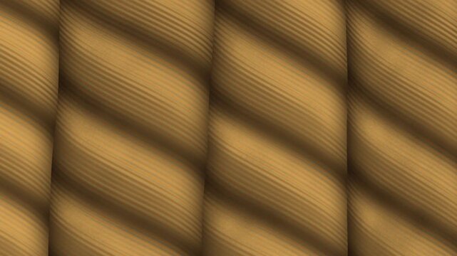 Shimenawa Rice Straw Rope With Twisting Fiber Bundles, Japanese New Year Seamless Loop Background in vibrant gold tones
