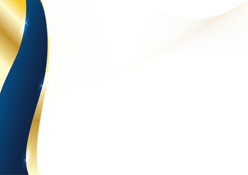 luxury corporate background with a premium navy and gold wave template