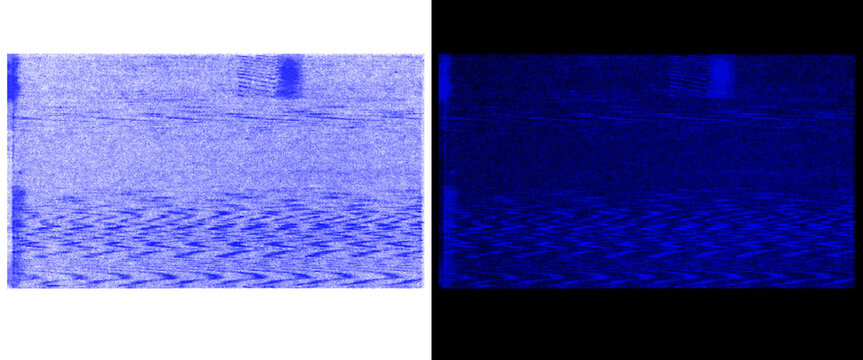 Abstract blue static noise texture, analog VHS glitch background, retro television signal interference pattern