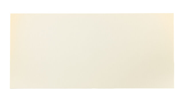 Blank beige paper rectangle with subtle texture, isolated on transparent background