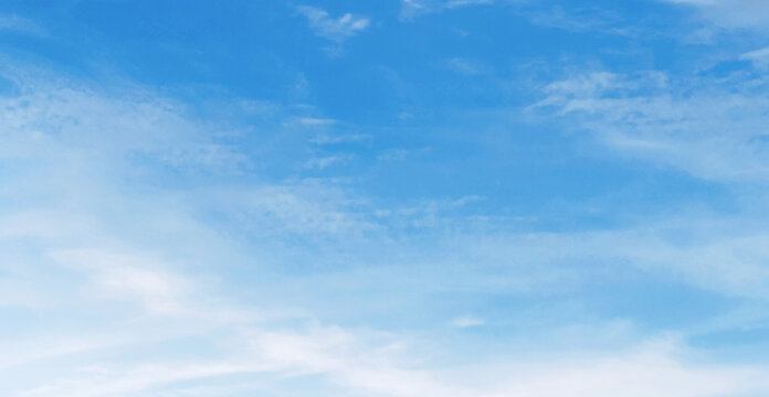 Blue sky stretches wide above
