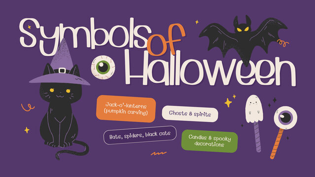 Purple and Green Playful Halloween Presentation