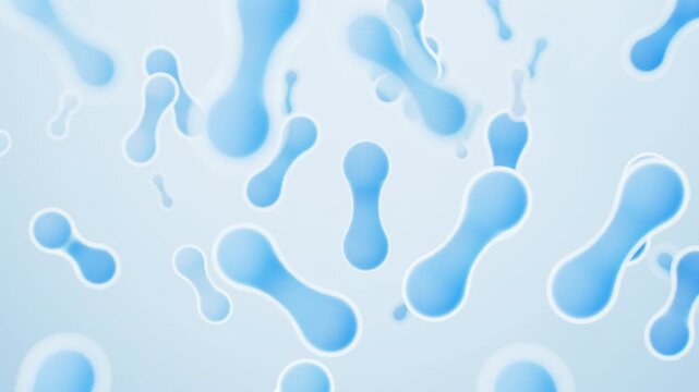 Microscopic probiotics bacteria for digestive health and treatment. 3d rendering.