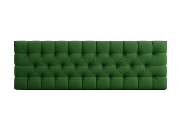 Obraz premium Long green tufted upholstered headboard panel