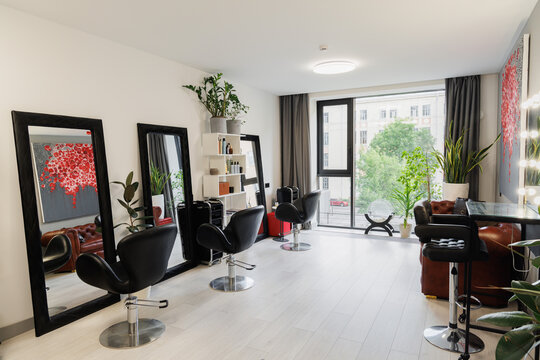 Professional setup featuring lighting and artistic elements