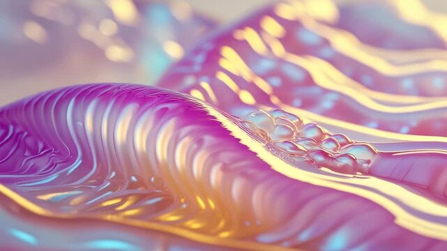 Trendy ASMR homemade gelatine jelly agar-agar texture translucent aesthetic surface AI Generative
