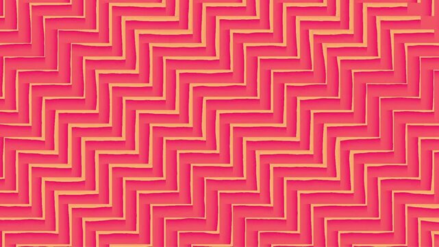 Coral textured surface with pink zigzag parallel ridges, suitable for abstract backgrounds, textile prints, or modern geometric designs.