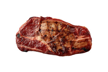 Fototapeta premium Grilled beef steak with bone and seared crust