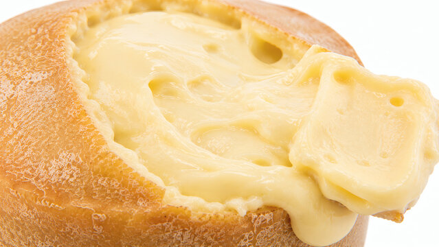 Close up Portuguese Queijo da Serra da Estrela