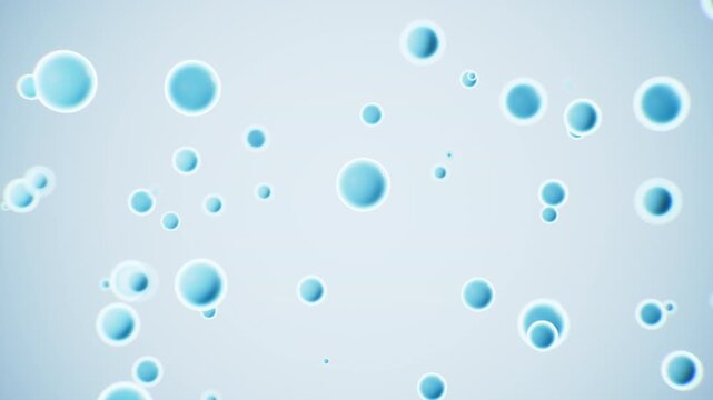 Microscopic probiotics bacteria for digestive health and treatment. 3d rendering.