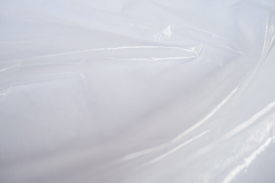 Crumpled Plastic Wrap Texture Overlay Background for Packaging Mockup and Graphic Design