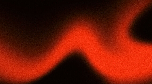Abstract Grainy Red Wave Gradient Background Glowing Neon Light Blur Motion Texture on Dark Backdrop for Modern Tech Cover and Creative Banner