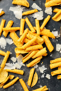 Cheese Flavored Rolled Tortilla Corn Chips, snack