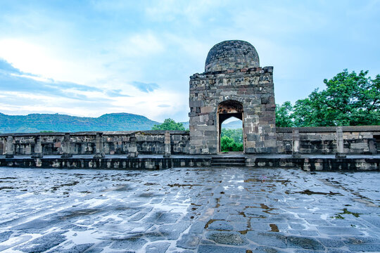 The Daulatabad Fort near Aurangabad India. Also called Deogiri fort, it's a historic fortified citadel located in Daulatabad village near Aurangabad.