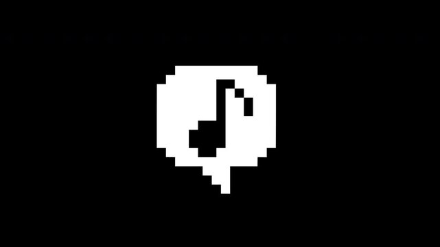 8-bit speech bubble game icon set