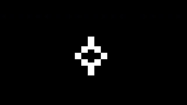 8-bit sparkling icon set