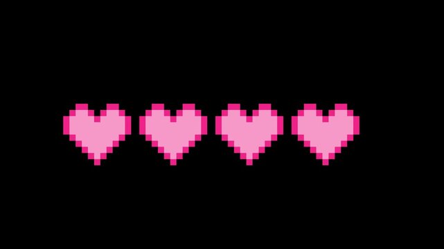 8-bit Heart Healing Animation