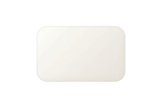Un rettangolo bianco con angoli arrotondati isolato su sfondo bianco, ideale come elemento grafico pulito, cornice minimalista o spazio vuoto per inserimento di testo e design personalizzato.