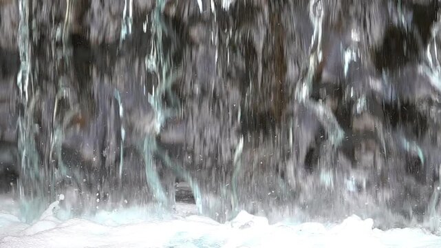 Waterfall Splash 240fps Super Slow Motion x8 Loop