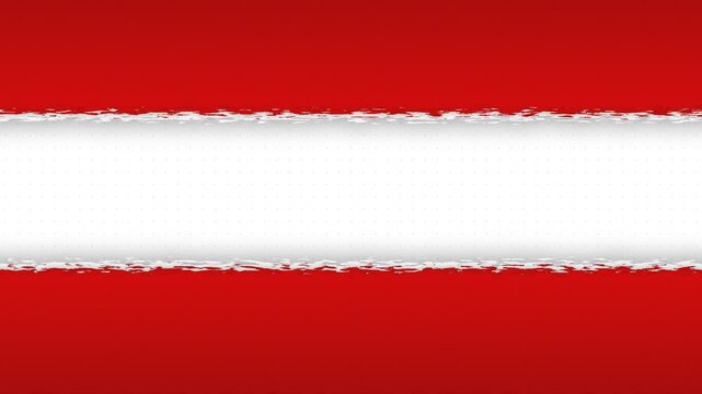 Abstract Red and White Grunge Banner with Copy Space