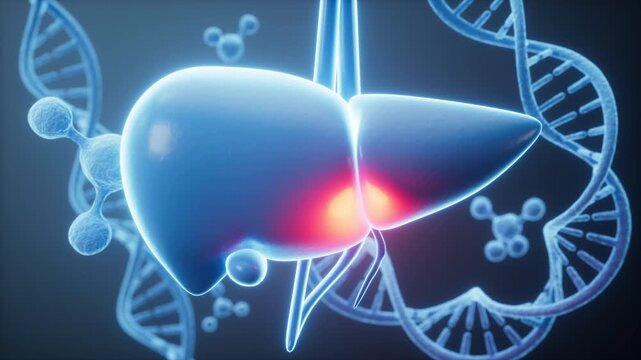 Human fatty liver, liver diseases, hepatitis, etc. anatomical models. 3d rendering.