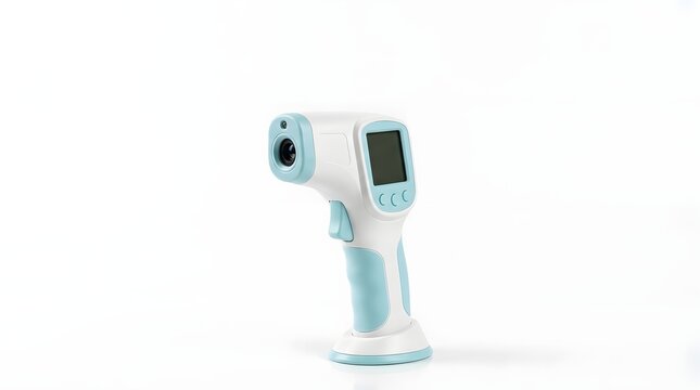 Modern White and Blue InfraredThermal Camera Handheld
