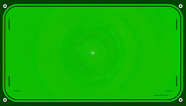 Green Screen Chroma Key Background with Targeting Crosshair and Corner Registration Marks for Video Editing and Compositing