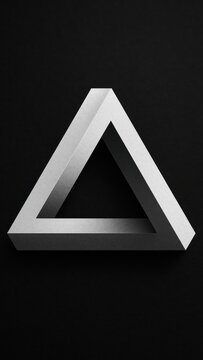 Geometric illusion triangle art mobile wallpaper