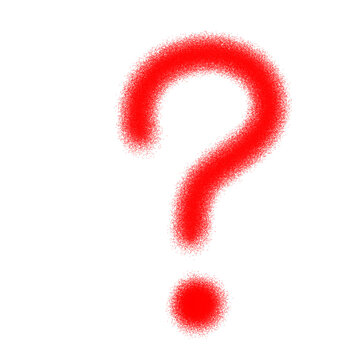 Simple question mark red png bckround