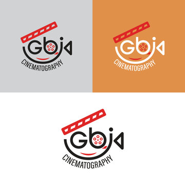 Cinematography Logo Design with GJB Monogram &ndash; Professional Film Production & Videography Identity