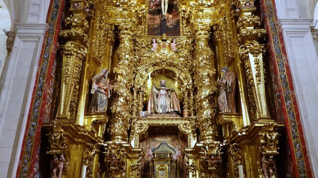 Images of the interior of the Monastery of Lerma, formerly a Discalced Carmelite convent, in the town of Lerma in the Arlanza region. Arlanza River. Province of Burgos. Castile and Le&oacute;n. Spain. Europe