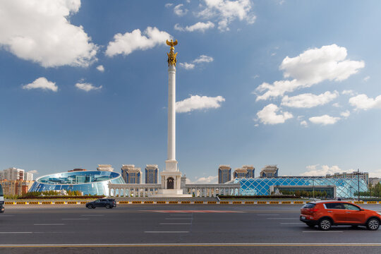 Kazakh Eli Monument at Independence Square in Astana