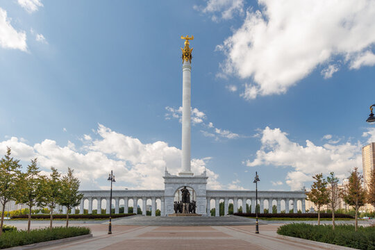 Kazakh Eli Monument at Independence Square in Astana