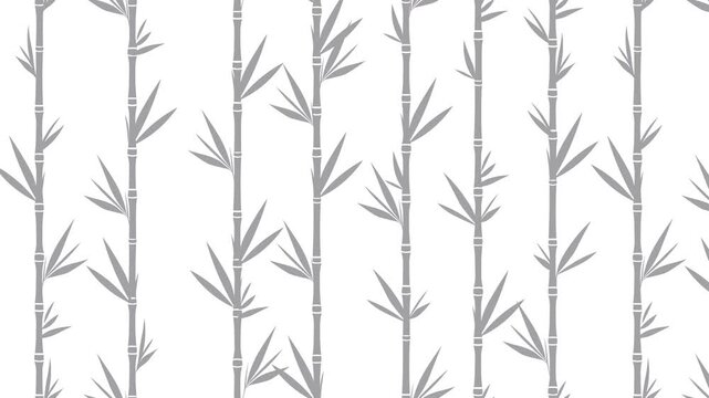 Gray Bamboo Pattern Scrolling Seamlessly Motion Background