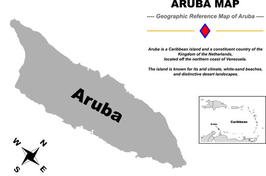 Aruba Map - Geographic Reference Map