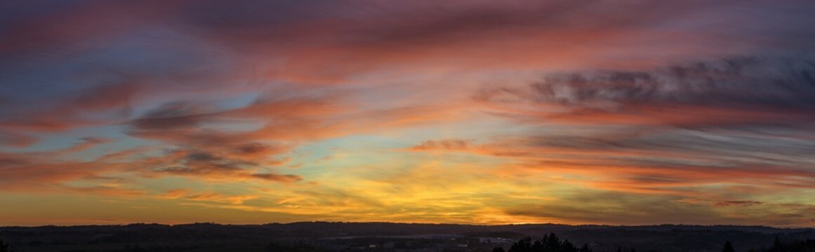sunset evening sky cloud clouds landscape sunshine