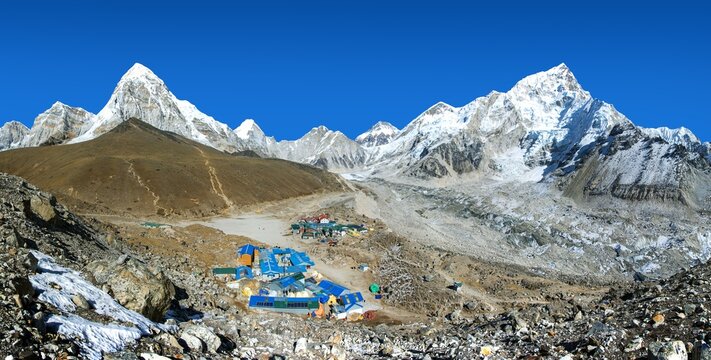 Gorak shep village Nepal Himalaya mountain