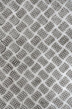 Silver diamond metal plate texture background