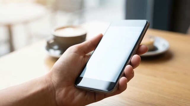 Smartphone NFC Instant Payment Banking Service Hand Interaction