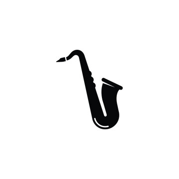 black and white saxophone vector musical instrument